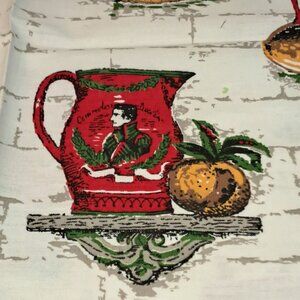Christmas x-mas tea pot jug design fabric